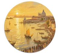 Sunrise Over The Sea in Venice Puzzle 1000 Pièces Educa Jouet en Bois Jeu D'Intelligence Décoration Intérieure View Jeu Éducatif Challenge Toy Adultes & Enfants des 14 Ans 1000pcs (67.5x67.5cm)
