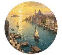 Sunrise Over The Sea in Venice Puzzle 1000 Pièces Educa Jouet en Bois Jeu D'Intelligence Décoration Intérieure View Jeu Éducatif Challenge Toy Adultes & Enfants des 14 Ans 1000pcs (67.5x67.5cm)