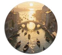 Sunrise Over The Sea in Venice Puzzle 1000 Pièces Educa Jouet en Bois Jeu D'Intelligence Décoration Intérieure View Jeu Éducatif Challenge Toy Adultes & Enfants des 14 Ans 1000pcs (67.5x67.5cm)
