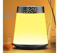 Sunrise Réveil à Bruit Blanc, 21 Sons Apaisants, 12 Veilleuses Réglables, Haut-parleur Bluetooth, Réveil Solaire pour Chambre, Dormeurs lourds, Adultes, Bébés