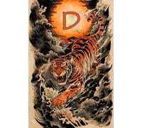 Sunrise Roar A Year of the Tiger D Monogram Initial Journal