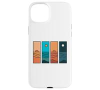 Sunrise to Moonlight Retro Vintage Coastal Landscape Coque pour iPhone 15 Plus