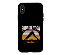 Sunrise Yoga Best Class Retro Matin Workout Coque pour iPhone X/XS