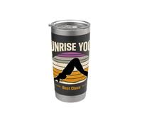 Sunrise Yoga Best Class Retro Matin Workout Gobelet isotherme en acier inoxydable double paroi