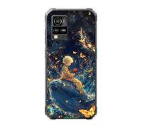 Sunrive Coque Compatible avec Blackview BV4800 SE, TPU Silicone Étui Housse Protecteur Souple Gel Transparent Back Cover Mignon Motifs Antichoc Case(Baleine colossale)