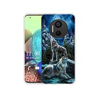 Sunrive Coque Compatible avec DOOGEE X97/X97 Pro, Silicone Étui Housse Protecteur Souple Gel Transparent Back Case(Q Loup 1)+ Stylet OFFERTS