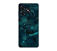 Sunrive Coque Compatible avec Honor X5d Plus/X5d, TPU Silicone Étui Housse Protecteur Souple Gel Transparent Back Cover Mignon Motifs Antichoc Case(Univers mathématique)