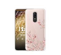 Sunrive Coque Compatible avec MEIZU M8, Silicone Étui Housse Protecteur Souple Gel Transparent Back Case(TPU Fleur)+ Stylet OFFERTS