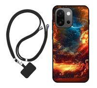 Sunrive Coque Compatible avec Oneplus 13S/13T,TPU Étui Housse Protecteur Mat Back Cover Mignon Motifs Case(Nuages,Lune,Ciel)+1x Universelle Dragonne