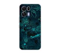 Sunrive Coque Compatible avec Oppo K15 Pro, TPU Silicone Étui Housse Protecteur Souple Gel Transparent Back Cover Mignon Motifs Antichoc Case(Univers mathématique)