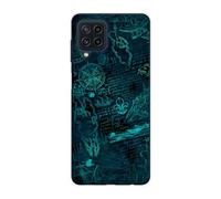 Sunrive Coque Compatible avec Samsung Galaxy A22 4G, TPU Silicone Étui Housse Protecteur Souple Gel Transparent Back Cover Mignon Motifs Antichoc Case(Univers mathématique)