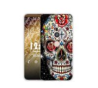 Sunrive Coque Compatible avec Sony Xperia XZ3, Silicone Étui Housse Protecteur Souple Gel Transparent Back Case(Q Squelette)+ Stylet OFFERTS