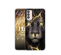 Sunrive Coque Compatible avec Wiko Power U10, Silicone Étui Housse Protecteur Souple Gel Transparent Back Case(Q Lion)+ Stylet OFFERTS
