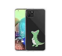 Sunrive Coque Compatible avec WIKO T10, Silicone Étui Housse Protecteur Souple Gel Transparent Back Case(TPU Dinosaure)+ Stylet OFFERTS