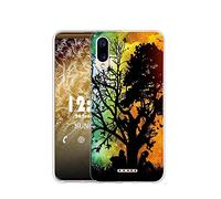 Sunrive Coque Compatible avec Wiko Y80, Silicone Étui Housse Protecteur Souple Gel Transparent Back Case(Q Arbre)+ Stylet OFFERTS