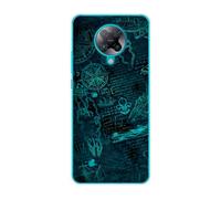 Sunrive Coque Compatible avec Xiaomi Poco F2 Pro 5G, TPU Silicone Étui Housse Protecteur Souple Gel Transparent Back Cover Mignon Motifs Antichoc Case(Univers mathématique)