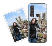 Sunrive Coque personnalisée Compatible avec Cat S75, Personnalisable avec Votre Propre Image, PhotoTexte, DIY Silicone Étui Housse Protecteur Souple Gel Transparent Back Case