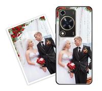 Sunrive Coque personnalisée Compatible avec Hi Enjoy70 Plus/Wiko HiEnjoy70Plus, Personnalisable avec Votre Propre Image, PhotoTexte, DIY HD Étui[Bordure PC+Dos Acrylique Design]