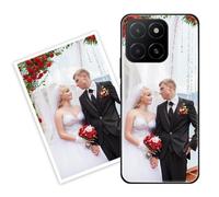 Sunrive Coque personnalisée Compatible avec Honor 400 Smart 5G/X7d 4G/5G, Personnalisable avec Votre Propre Image, PhotoTexte, DIY HD Étui[Bordure PC+Dos Acrylique Design]