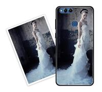 Sunrive Coque personnalisée Compatible avec Honor 7C/Play 7c/Nova2 Lite/Y7 2018, Personnalisable avec Votre Propre Image, PhotoTexte, DIY HD Étui[Bordure PC+Dos Acrylique Design]