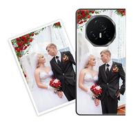 Sunrive Coque personnalisée Compatible avec Honor Magic V3, Personnalisable avec Votre Propre Image, PhotoTexte, DIY HD Étui[Bordure TPU+Dos Acrylique Design]