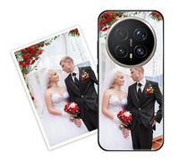 Sunrive Coque personnalisée Compatible avec Honor Magic8 Pro, Personnalisable avec Votre Propre Image, PhotoTexte, DIY HD Étui[Bordure PC+Dos Acrylique Design]