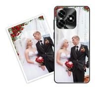 Sunrive Coque personnalisée Compatible avec Honor X5c/X5c Plus, Personnalisable avec Votre Propre Image, PhotoTexte, DIY HD Étui[Bordure PC+Dos Acrylique Design]