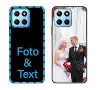Sunrive Coque personnalisée Compatible avec Honor X8 5G/X6/70 Lite, Personnalisable avec Votre Propre Image, PhotoTexte, DIY HD Étui[Bordure PC+Dos Acrylique Design]