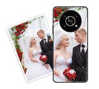 Sunrive Coque personnalisée Compatible avec Honor X9 5G/Magic4 Lite, Personnalisable avec Votre Propre Image, PhotoTexte, DIY HD Étui[Bordure PC+Dos Acrylique Design]