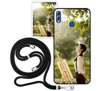 Sunrive Coque personnalisée Compatible avec Huawei Honor 8X Max, Personnalisable avec Votre Propre Image, Photo Texte, DIY Silicone Étui Housse Protecteur Souple Gel Mat Back Case