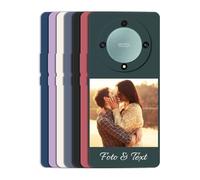 Sunrive Coque personnalisée Compatible avec Huawei Honor Magic 5 Lite/Honor X9A,avec Votre Propre Image, Photo,Texte,DIY Silicone Étui Housse Protecteur Gel Mat Étui Back Case + 1x Universelle Cordon