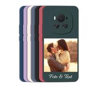 Sunrive Coque personnalisée Compatible avec Huawei Honor Magic 6 Pro,avec Votre Propre Image, Photo,Texte, DIY Silicone Étui Housse Protecteur Souple Gel Mat Étui Back Case + 1x Universelle Cordon