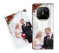 Sunrive Coque personnalisée Compatible avec Huawei Mate X6, Personnalisable avec Votre Propre Image, PhotoTexte, DIY HD Étui[Bordure TPU+Dos Acrylique Design]