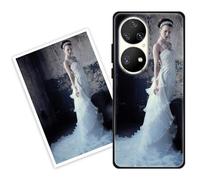 Sunrive Coque personnalisée Compatible avec Huawei P50 Pro, Personnalisable avec Votre Propre Image, PhotoTexte, DIY HD Étui[Bordure PC+Dos Acrylique Design]
