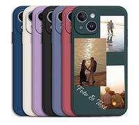 Sunrive Coque personnalisée Compatible avec Huawei P60 P50 40 30 20 10 P40 Lite Y9 Y7 Y6 2019 P Smart Z S Nova 12 11i 11 10 3 Pro + SE Mate 10 9,Votre Propre Image 3 Photos Texte Étui Back Case