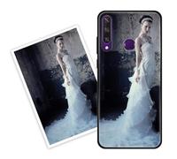 Sunrive Coque personnalisée Compatible avec Huawei Y6s (2019)/Y6 (2019), Personnalisable avec Votre Propre Image, PhotoTexte, DIY HD Étui[Bordure PC+Dos Acrylique Design]