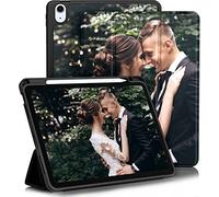Sunrive Coque personnalisée Compatible avec iPad Air 11" M3/M2 2025/2024 7ème/6ème, iPad Air 5/4 2022/2020 5ème/4ème 10,9",Personnalisable avec Votre Propre Image,Photo,Texte,DIY Housse Étui PU Cuir