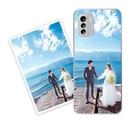 Sunrive Coque personnalisée Compatible avec Nokia G60 5G, Personnalisable avec Votre Propre Image, PhotoTexte, DIY Silicone Étui Housse Protecteur Souple Gel Transparent Back Case