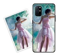 Sunrive Coque personnalisée Compatible avec Oneplus 8T/8T+ 5G, Personnalisable avec Votre Propre Image, PhotoTexte, DIY HD Étui[Bordure PC+Dos Acrylique Design]