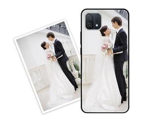 Sunrive Coque personnalisée Compatible avec Oppo A17, Personnalisable avec Votre Propre Image, PhotoTexte, DIY HD Étui[Bordure PC+Dos Acrylique Design]