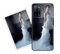 Sunrive Coque personnalisée Compatible avec Oppo A58 4G, Personnalisable avec Votre Propre Image, PhotoTexte, DIY HD Étui[Bordure PC+Dos Acrylique Design]