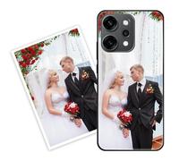 Sunrive Coque personnalisée Compatible avec Oppo Reno14 Pro 5G, Personnalisable avec Votre Propre Image, PhotoTexte, DIY HD Étui[Bordure TPU+Dos Acrylique Design]