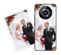 Sunrive Coque personnalisée Compatible avec Realme 12 Plus 5G/12 4G/13 4G, Personnalisable avec Votre Propre Image, PhotoTexte, DIY HD Étui[Bordure PC+Dos Acrylique Design]