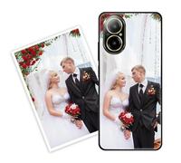 Sunrive Coque personnalisée Compatible avec Realme C75, Personnalisable avec Votre Propre Image, PhotoTexte, DIY HD Étui[Bordure PC+Dos Acrylique Design]