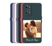Sunrive Coque personnalisée Compatible avec realme GT2 Pro,avec Votre Propre Image, Photo,Texte, DIY Silicone Étui Housse Protecteur Souple Gel Mat Étui Back Case + 1x Universelle Cordon