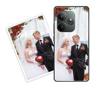 Sunrive Coque personnalisée Compatible avec Realme GT7/Realme GT 7T, Personnalisable avec Votre Propre Image, PhotoTexte, DIY HD Étui[Bordure PC+Dos Acrylique Design]