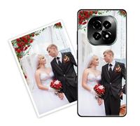 Sunrive Coque personnalisée Compatible avec Realme V60Pro /Realme 14x (India), Personnalisable avec Votre Propre Image, PhotoTexte, DIY HD Étui[Bordure PC+Dos Acrylique Design]