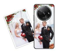 Sunrive Coque personnalisée Compatible avec Redmi A3 /Redmi A3x, Personnalisable avec Votre Propre Image, PhotoTexte, DIY HD Étui[Bordure PC+Dos Acrylique Design]