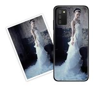 Sunrive Coque personnalisée Compatible avec Samsung Galaxy A02S, Personnalisable avec Votre Propre Image, PhotoTexte, DIY HD Étui[Bordure PC+Dos Acrylique Design]