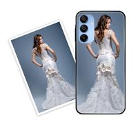 Sunrive Coque personnalisée Compatible avec Samsung Galaxy A14 5G, Personnalisable avec Votre Propre Image, PhotoTexte, DIY HD Étui[Bordure PC+Dos Acrylique Design]